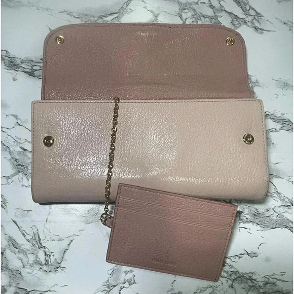 MIU MIU Two tone pink wallet - Picture 5 of 14